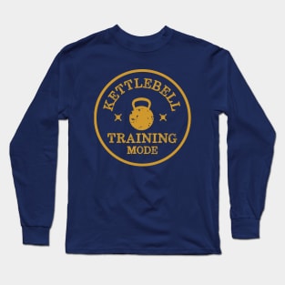 Kettlebell Training Mode Retro Workout Long Sleeve T-Shirt